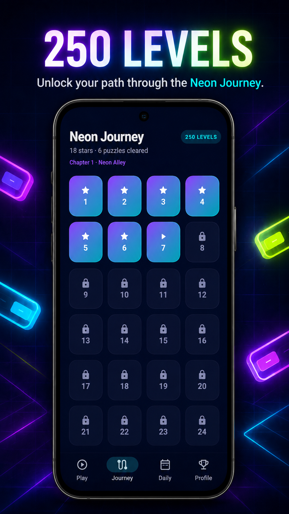Sort Rush 250 level journey